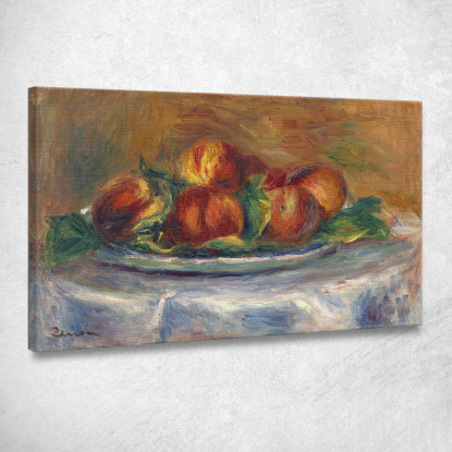 Pesche Su Un Piatto Pierre-Auguste Renoir par393 quadro stampato su tela