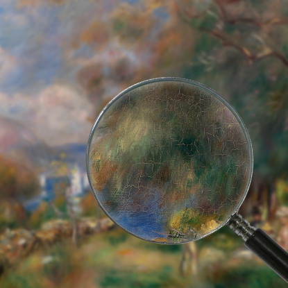 Penisola Di Saint-Jean Pierre-Auguste Renoir par396 quadro stampato su tela