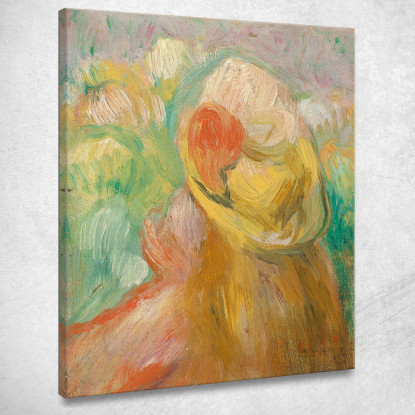 Bambina Con Cappello Giallo Pierre-Auguste Renoir par397 quadro stampato su tela