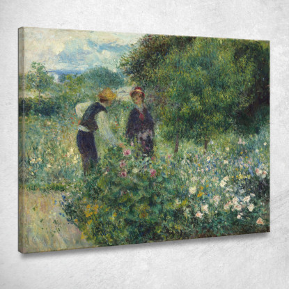 Raccogliere Fiori Pierre-Auguste Renoir par400 quadro stampato su tela