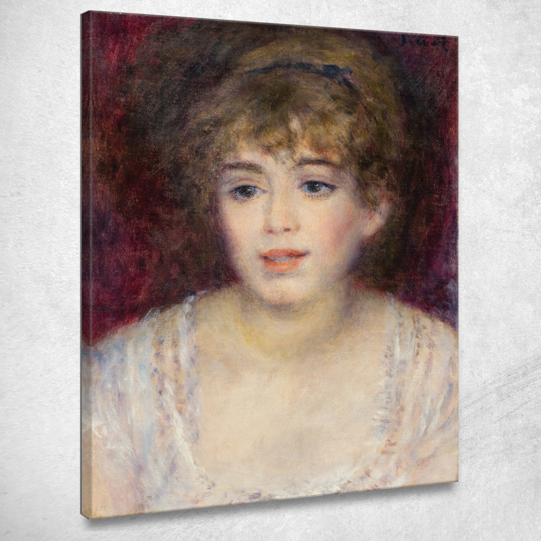 Ritratto Di Jeanne Samary Pierre-Auguste Renoir par411 quadro stampato su tela Ritratto Di Jeanne Samary Pierre-Auguste Renoir par411 quadro stampato su tela