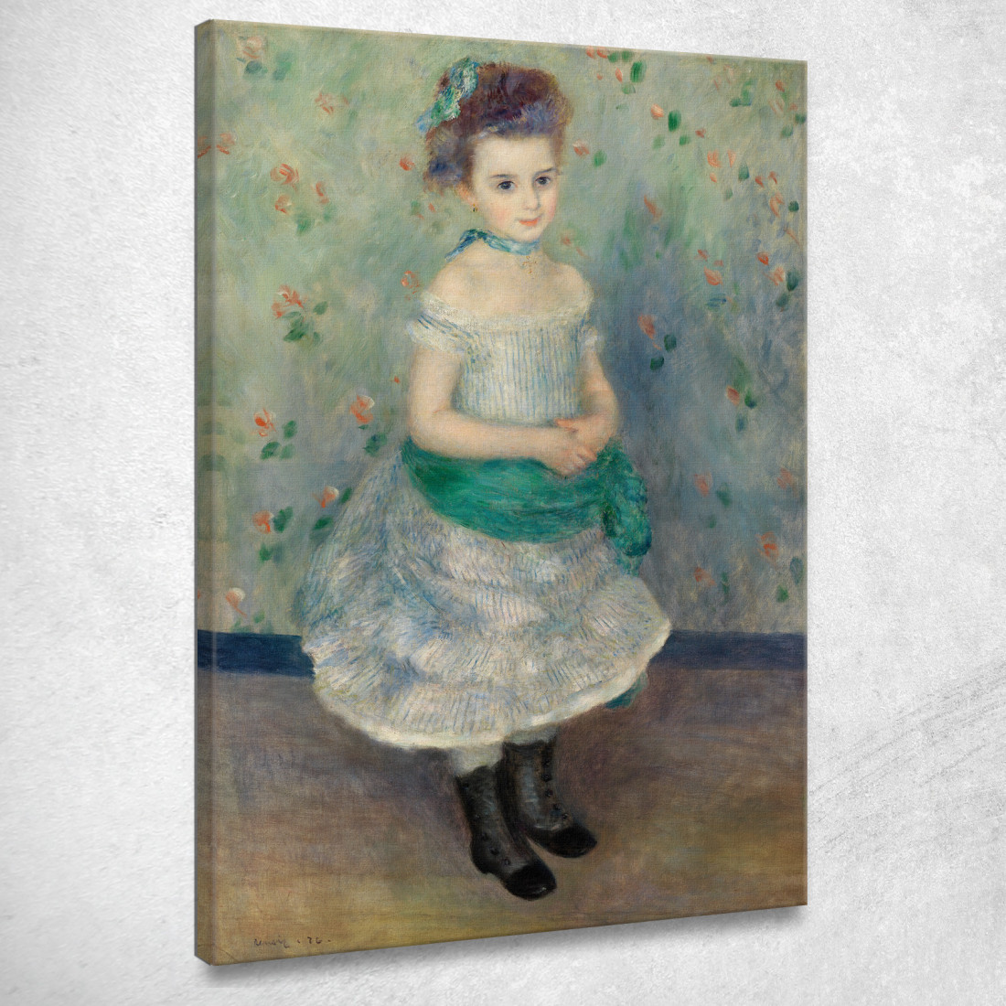 Ritratto Di Jeanne Durand-Ruel Ritratto Di Mlle J. Pierre-Auguste Renoir par420 quadro stampato su tela Ritratto Di Jeanne Durand-Ruel Ritratto Di Mlle J. Pierre-Auguste Renoir par420 quadro stampato su tela