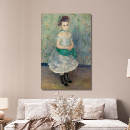 Ritratto Di Jeanne Durand-Ruel Ritratto Di Mlle J. Pierre-Auguste Renoir par420 quadro stampato su tela