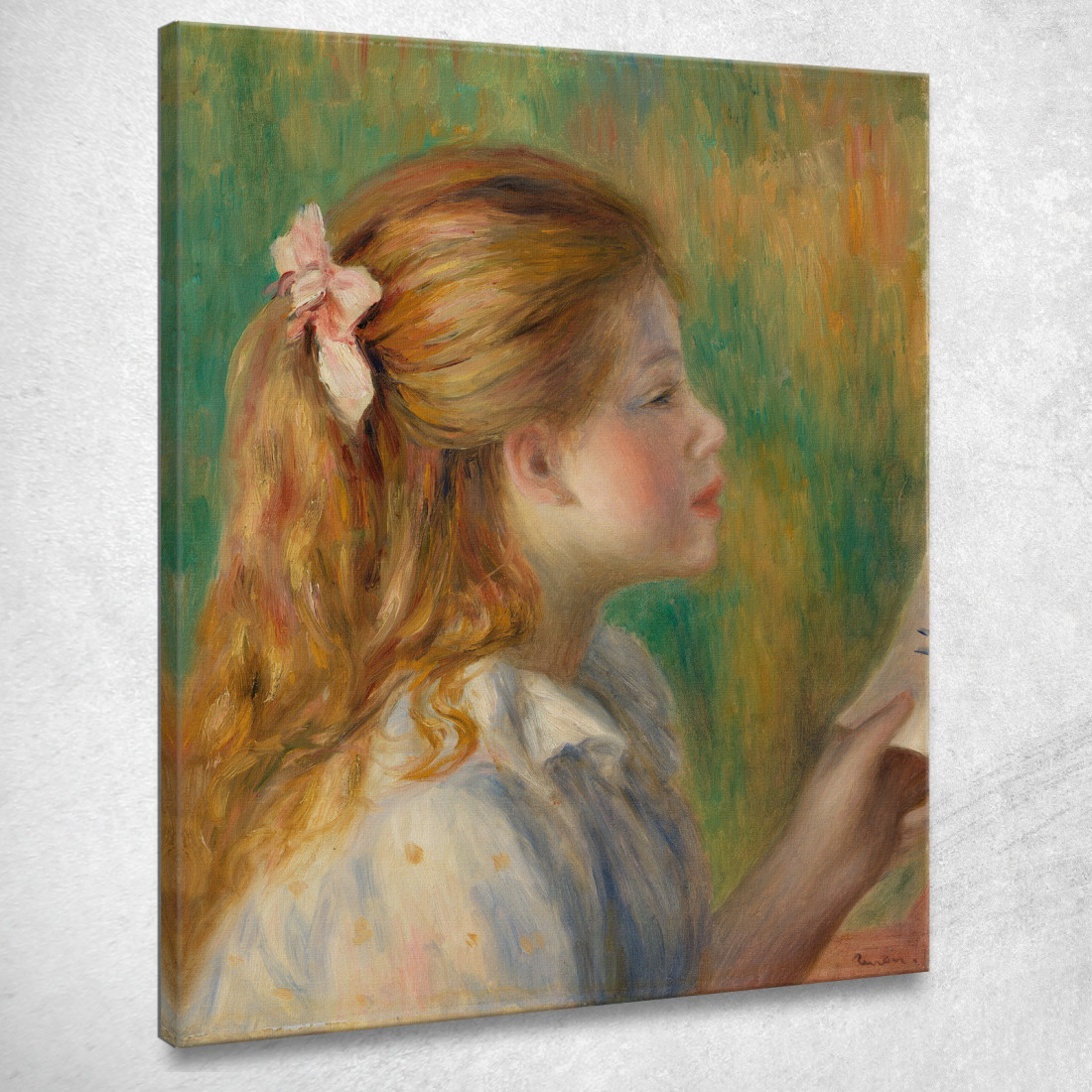 Leggere La Lezione Pierre-Auguste Renoir par428 quadro stampato su tela Leggere La Lezione Pierre-Auguste Renoir par428 quadro stampato su tela