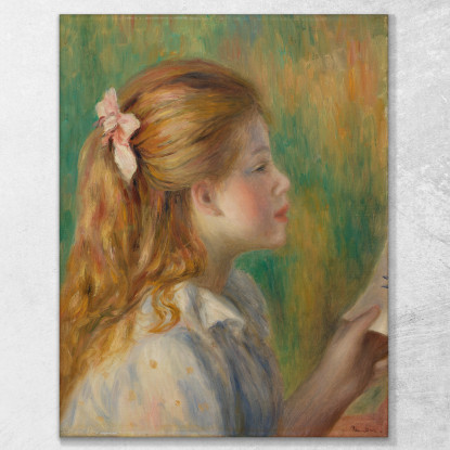 Leggere La Lezione Pierre-Auguste Renoir par428 quadro stampato su tela