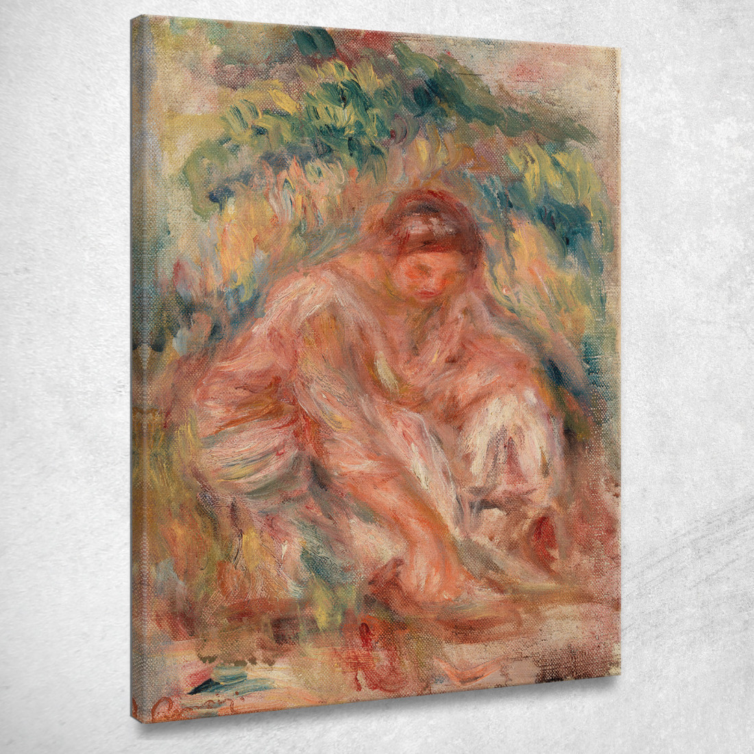 Schizzo Di Una Donna Pierre-Auguste Renoir par449 quadro stampato su tela Schizzo Di Una Donna Pierre-Auguste Renoir par449 quadro stampato su tela