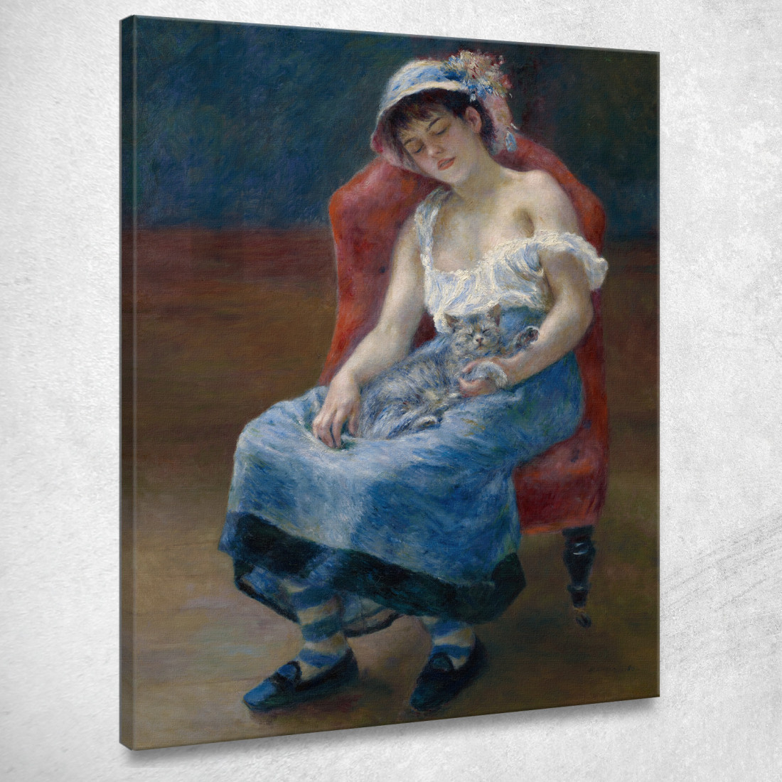 Ragazza Addormentata Pierre-Auguste Renoir par450 quadro stampato su tela Ragazza Addormentata Pierre-Auguste Renoir par450 quadro stampato su tela