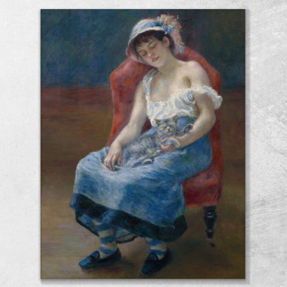 Ragazza Addormentata Pierre-Auguste Renoir par450 quadro stampato su tela