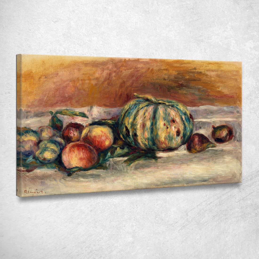 Natura Morta Con Melone Nature Morte Au Melon Pierre-Auguste Renoir par457 quadro stampato su tela Natura Morta Con Melone Nature Morte Au Melon Pierre-Auguste Renoir par457 quadro stampato su tela