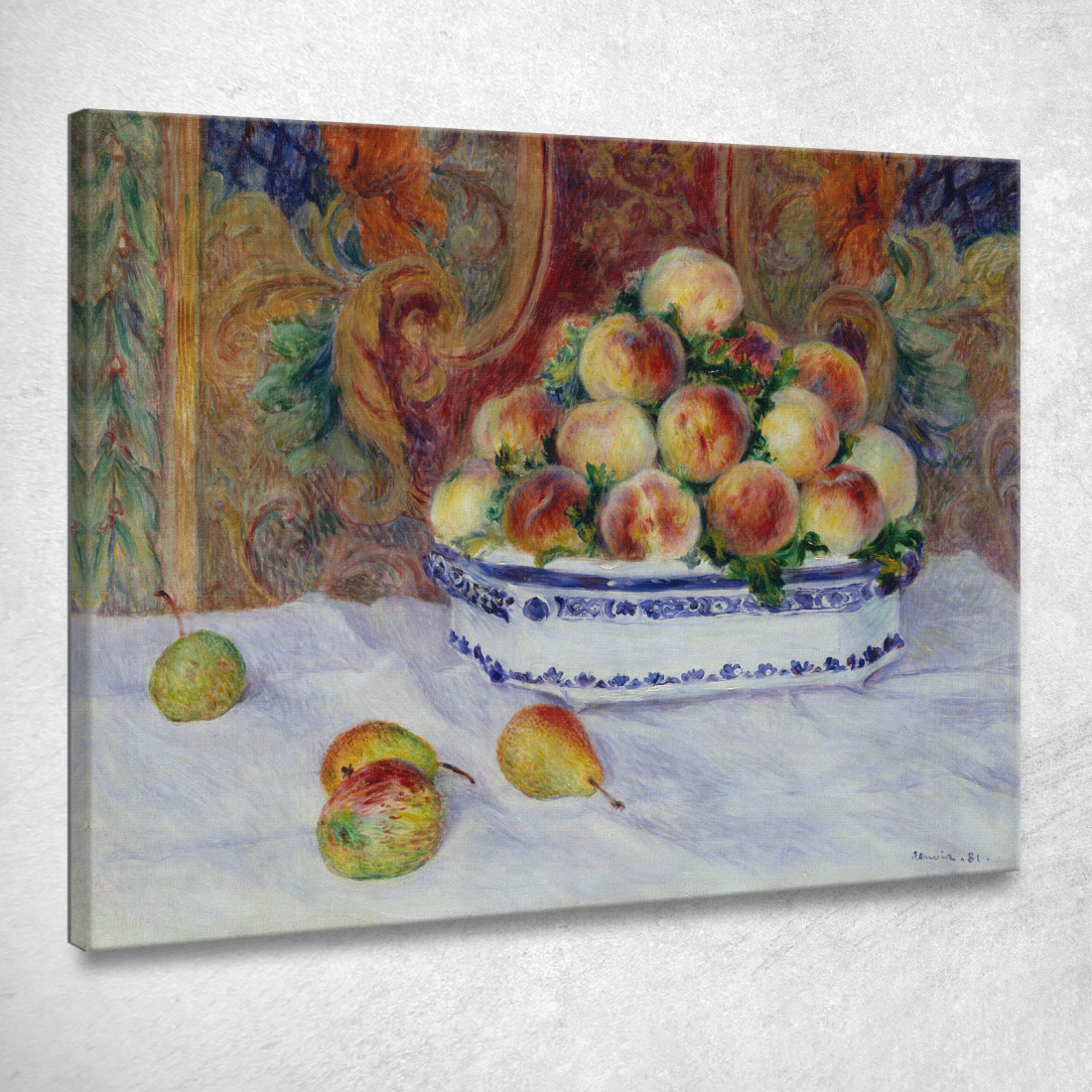 Natura Morta Con Pesche Pierre-Auguste Renoir par459 quadro stampato su tela Natura Morta Con Pesche Pierre-Auguste Renoir par459 quadro stampato su tela