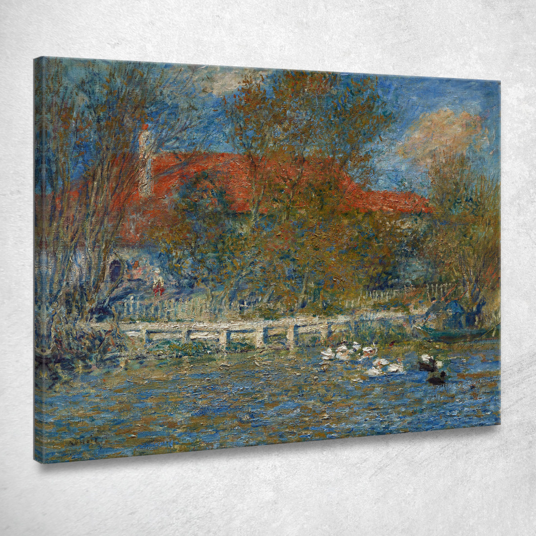 Lo Stagno Delle Anatre Pierre-Auguste Renoir par470 quadro stampato su tela Lo Stagno Delle Anatre Pierre-Auguste Renoir par470 quadro stampato su tela