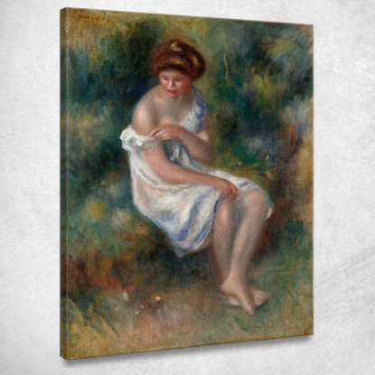 La Bagnante Pierre-Auguste Renoir par482 quadro stampato su tela