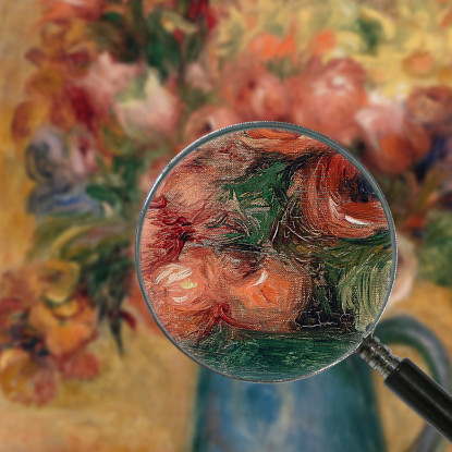 Vaso Di Fiori Pierre-Auguste Renoir par497 quadro stampato su tela