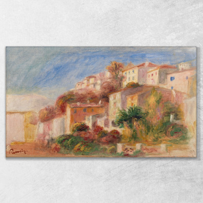 Vista Dal Giardino Dell'Ufficio Postale Di Cagnes Pierre-Auguste Renoir par500 quadro stampato su tela