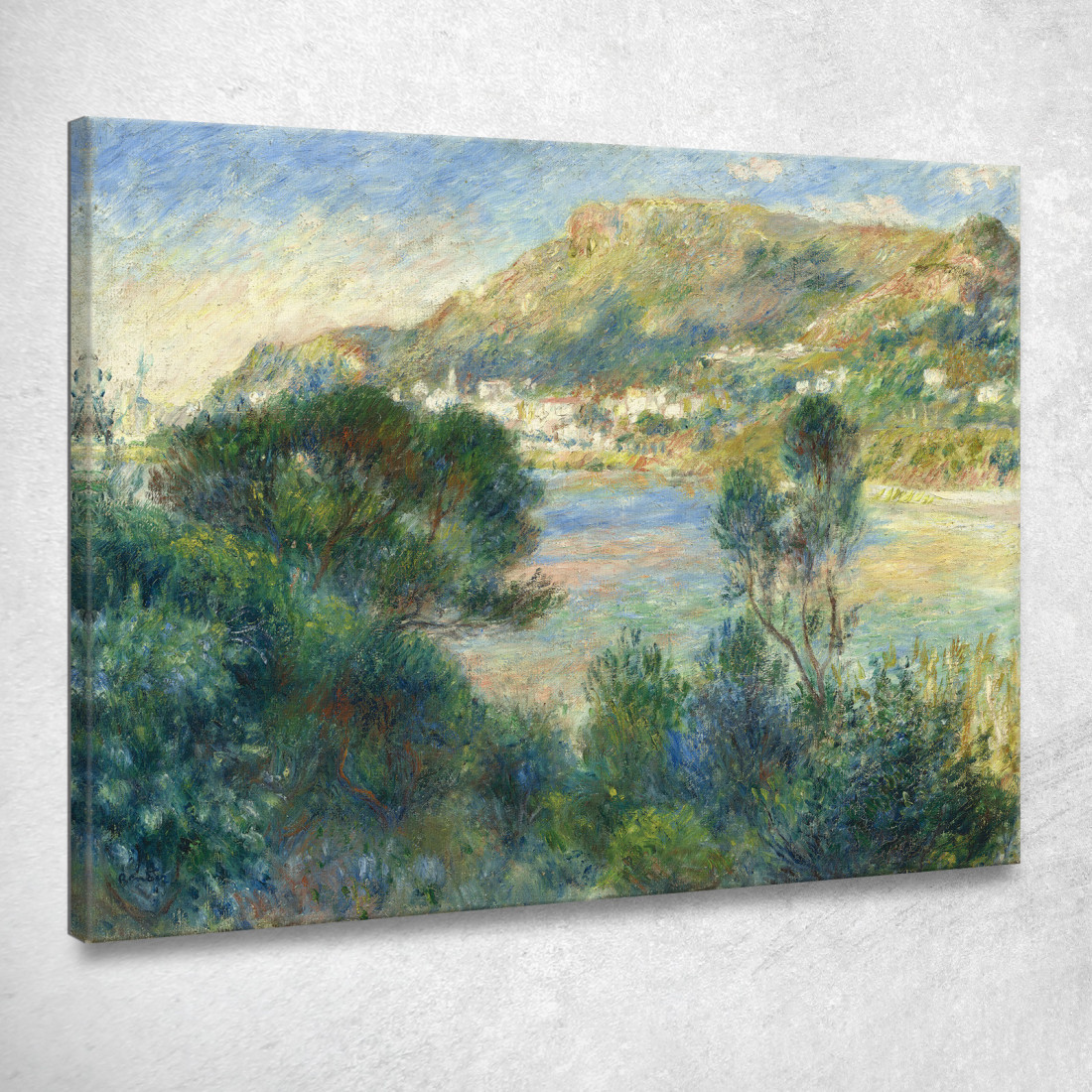 Veduta Di Monte Carlo Da Cap Martin Pierre-Auguste Renoir par502 quadro stampato su tela Veduta Di Monte Carlo Da Cap Martin Pierre-Auguste Renoir par502 quadro stampato su tela