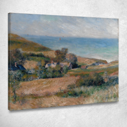 Vista Del Litorale Vicino A Wargemont In Normandia Pierre-Auguste Renoir par503 quadro stampato su tela