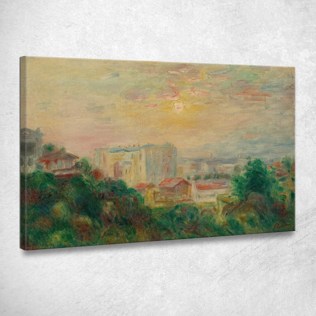 Vista Di Montmartre Pierre-Auguste Renoir par504 quadro stampato su tela Vista Di Montmartre Pierre-Auguste Renoir par504 quadro stampato su tela