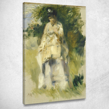 Donna In Piedi Accanto A Un Albero Pierre-Auguste Renoir par516 quadro stampato su tela