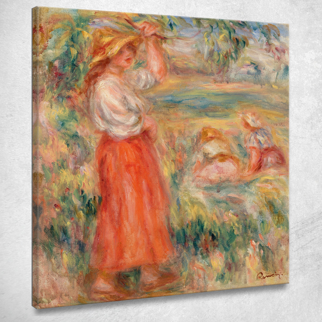 Donne Nei Campi Pierre-Auguste Renoir par522 quadro stampato su tela Donne Nei Campi Pierre-Auguste Renoir par522 quadro stampato su tela