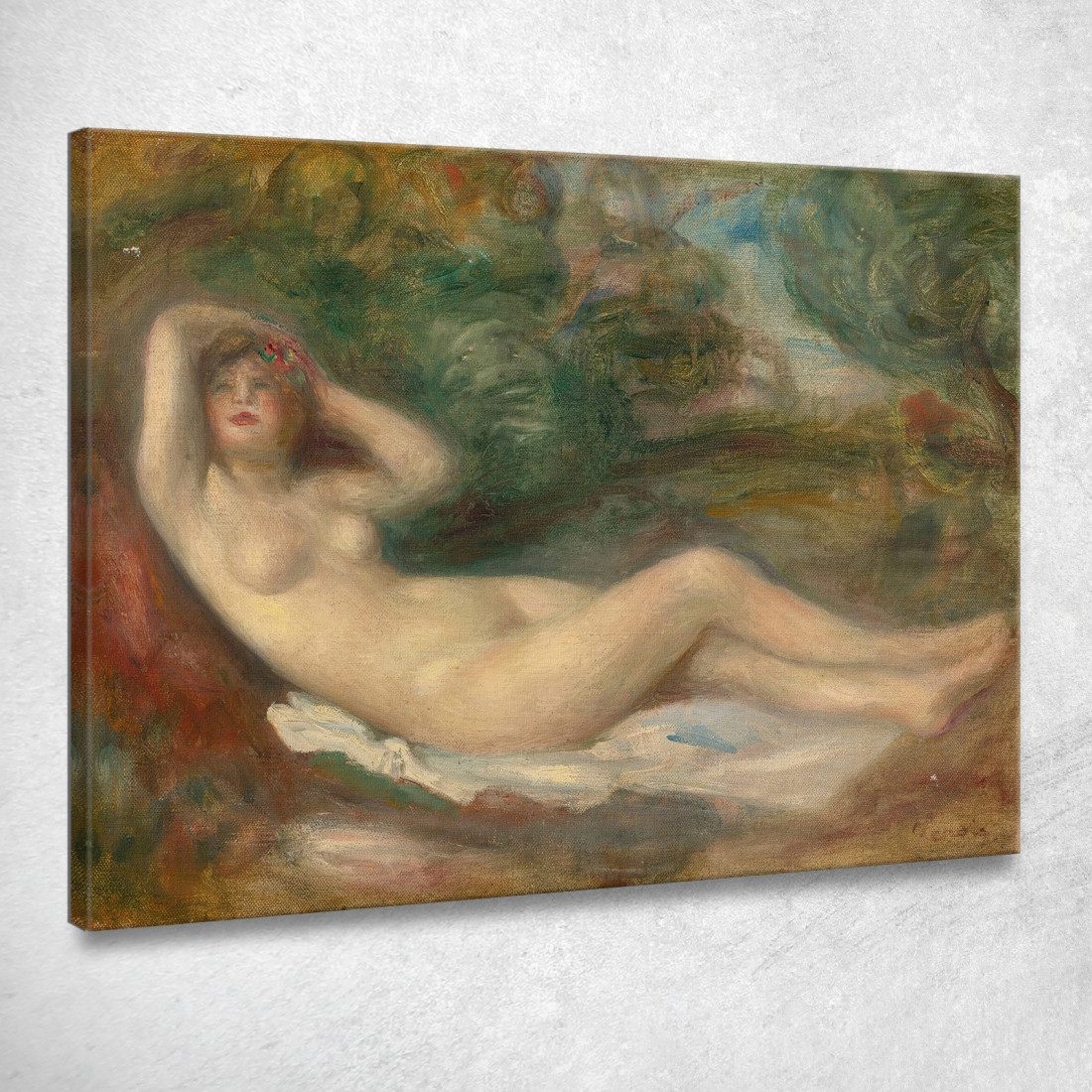 Studio Nudo Pierre-Auguste Renoir par535 quadro stampato su tela