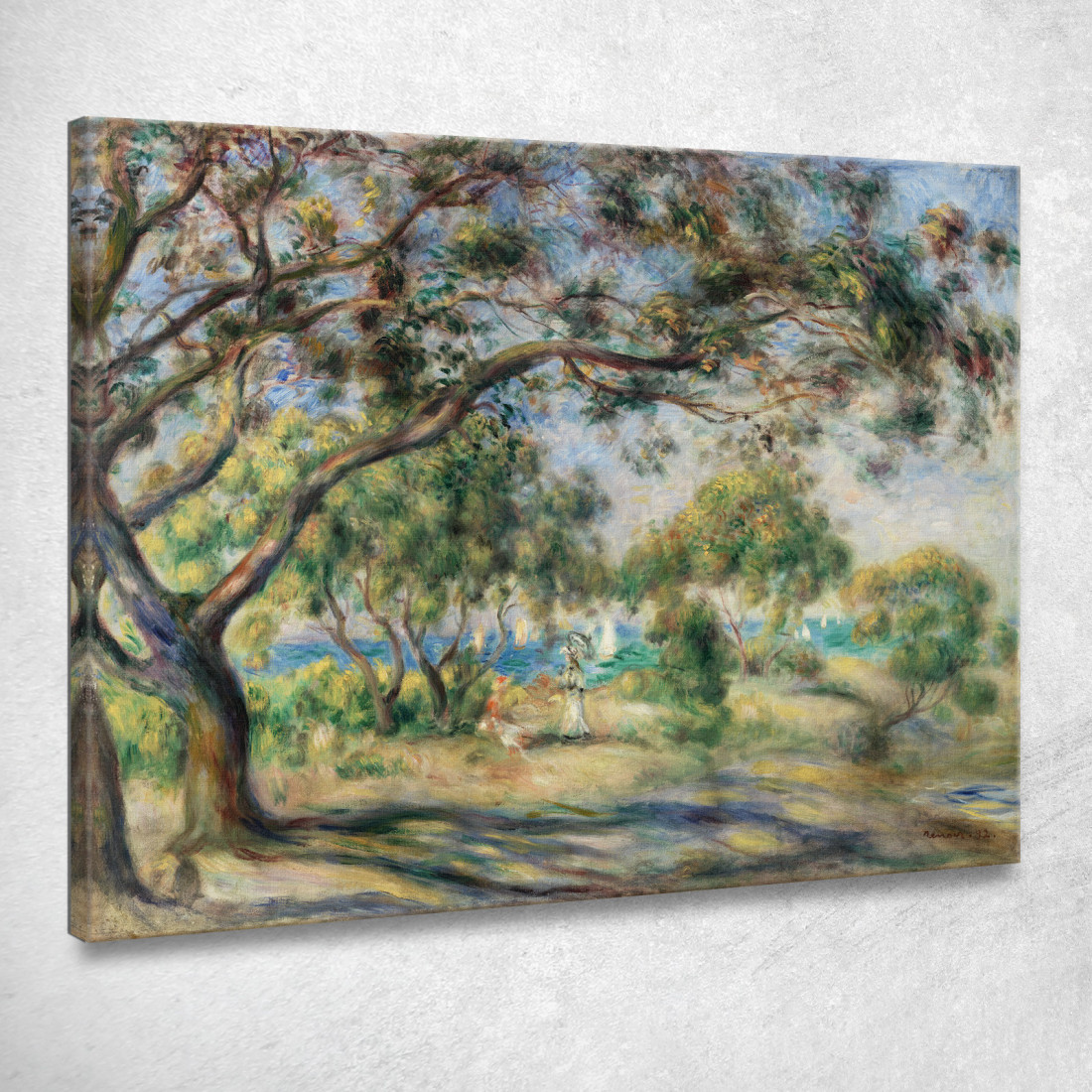 Sedia Paesaggistica In Legno Pierre-Auguste Renoir par551 quadro stampato su tela Sedia Paesaggistica In Legno Pierre-Auguste Renoir par551 quadro stampato su tela