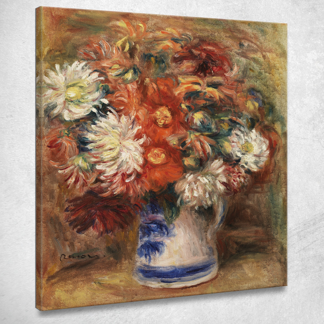 Mazzo Pierre-Auguste Renoir par552 quadro stampato su tela Mazzo Pierre-Auguste Renoir par552 quadro stampato su tela