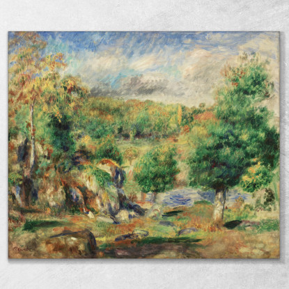 Castagni Pont-Aven Pierre-Auguste Renoir par556 quadro stampato su tela