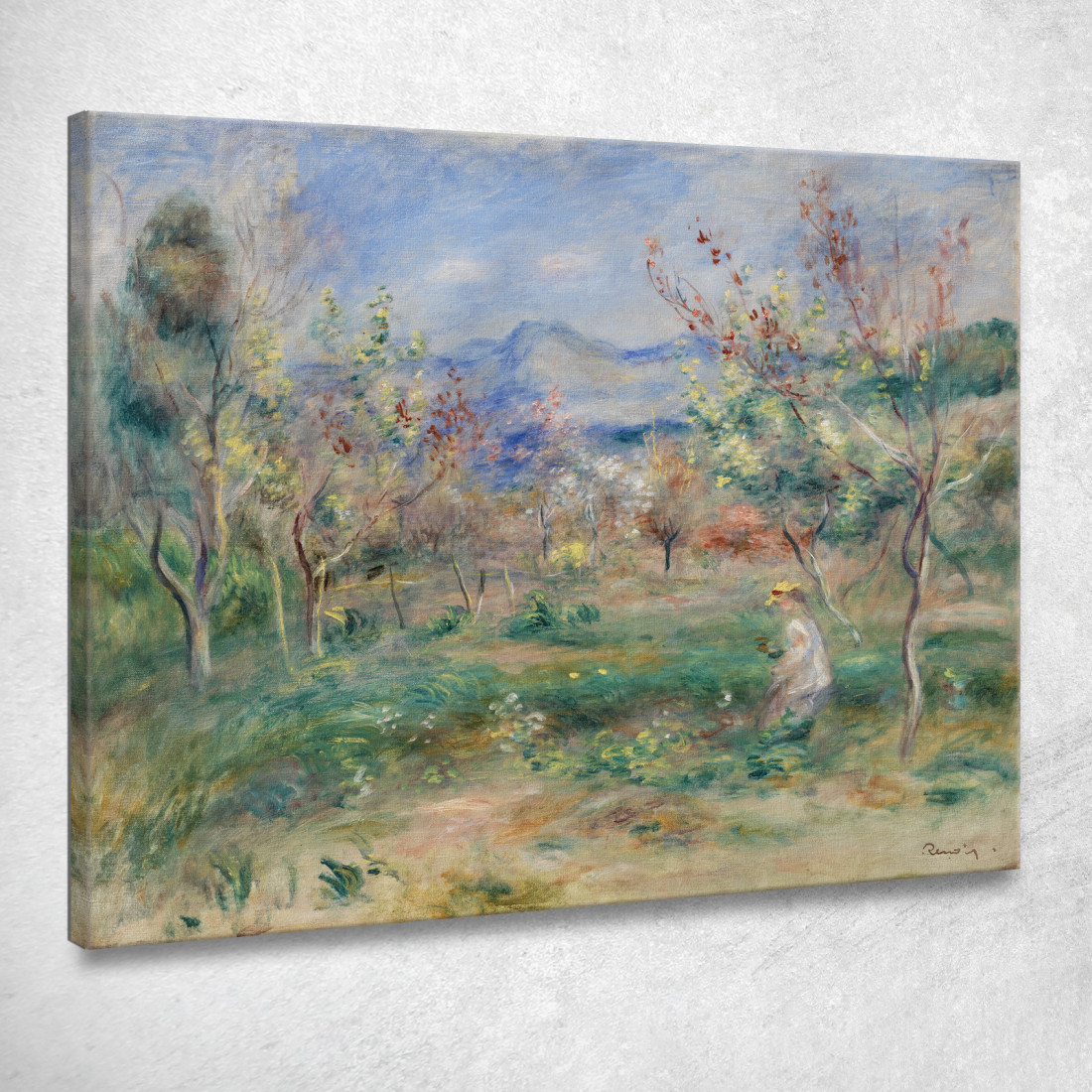 Paesaggio Pierre-Auguste Renoir par570 quadro stampato su tela Paesaggio Pierre-Auguste Renoir par570 quadro stampato su tela