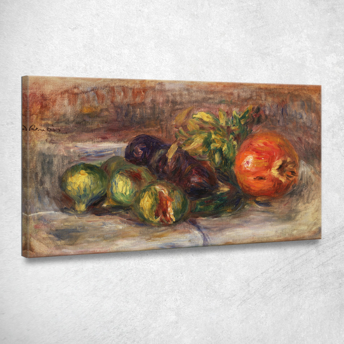 Melograno E Fichi Granata Et Figues Pierre-Auguste Renoir par593 quadro stampato su tela