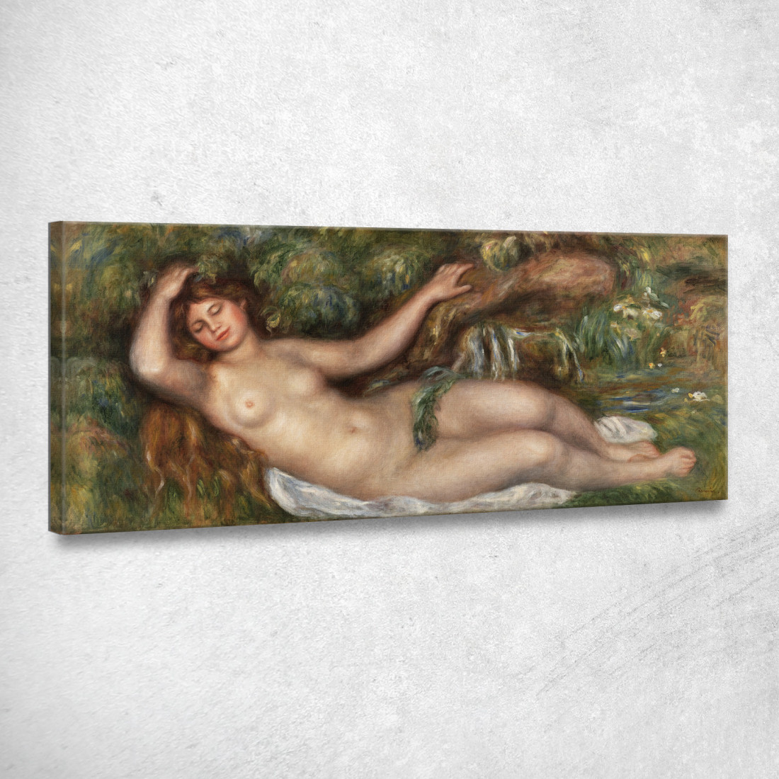 Nudo Sdraiato Pierre-Auguste Renoir par599 quadro stampato su tela Nudo Sdraiato Pierre-Auguste Renoir par599 quadro stampato su tela