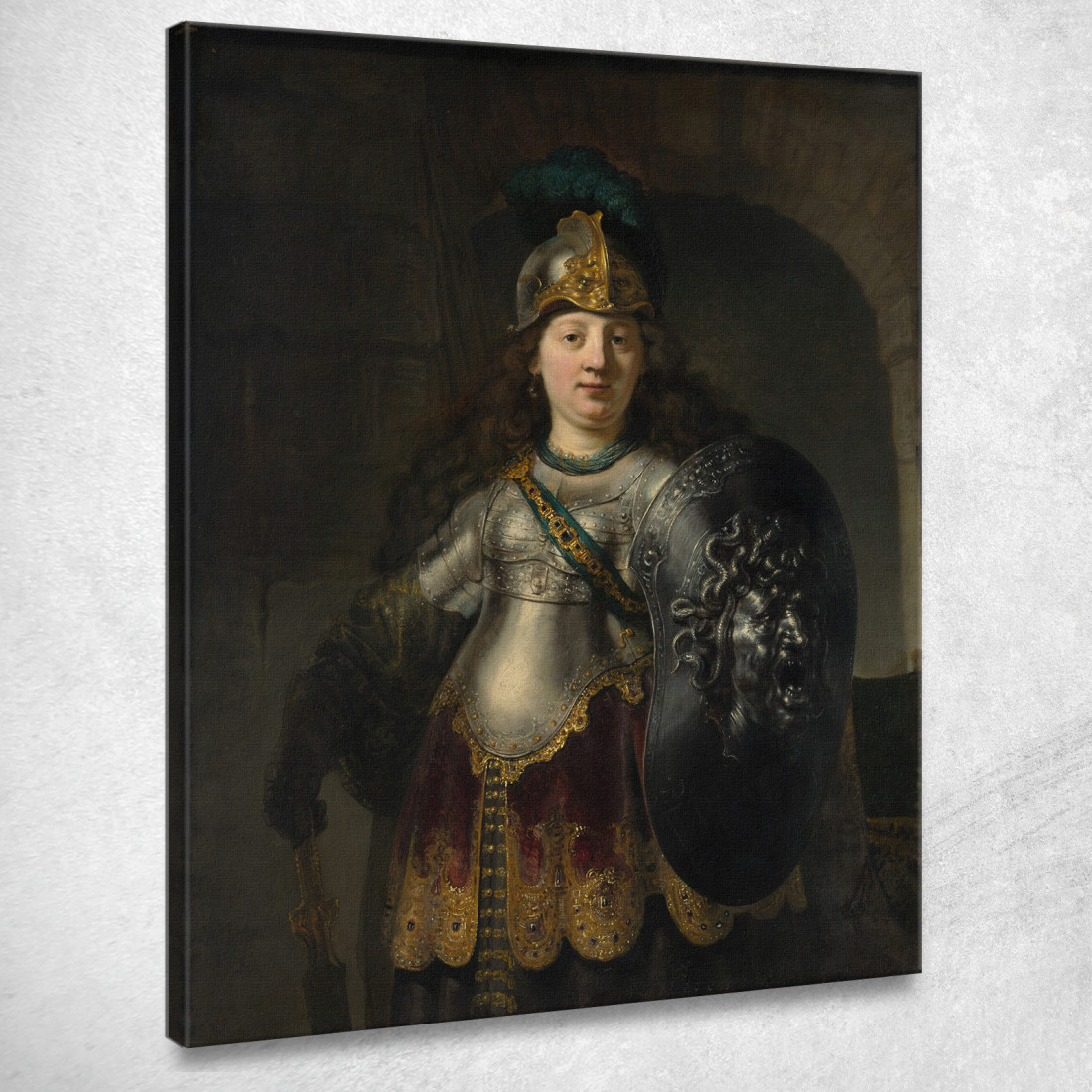 Bellona Rembrandt van Rijn rvr27 quadro stampato su tela Bellona Rembrandt van Rijn rvr27 quadro stampato su tela