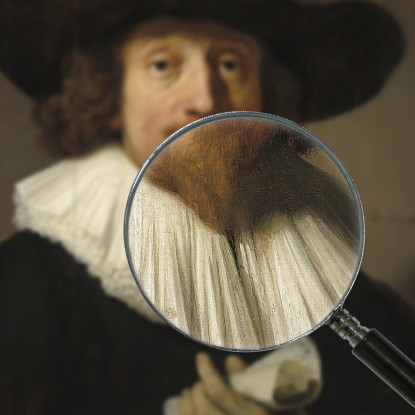 Uomo Con Uno Spartito Rembrandt van Rijn rvr97 quadro stampato su tela