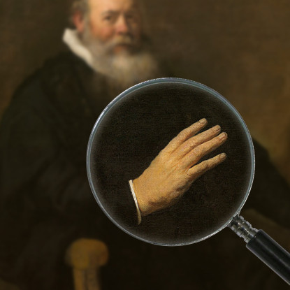 Ritratto Di Un Sacerdote Rembrandt van Rijn rvr120 quadro stampato su tela