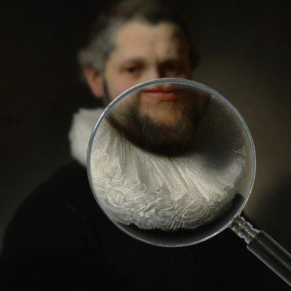 Ritratto D'Uomo 2 Rembrandt van Rijn rvr125 quadro stampato su tela