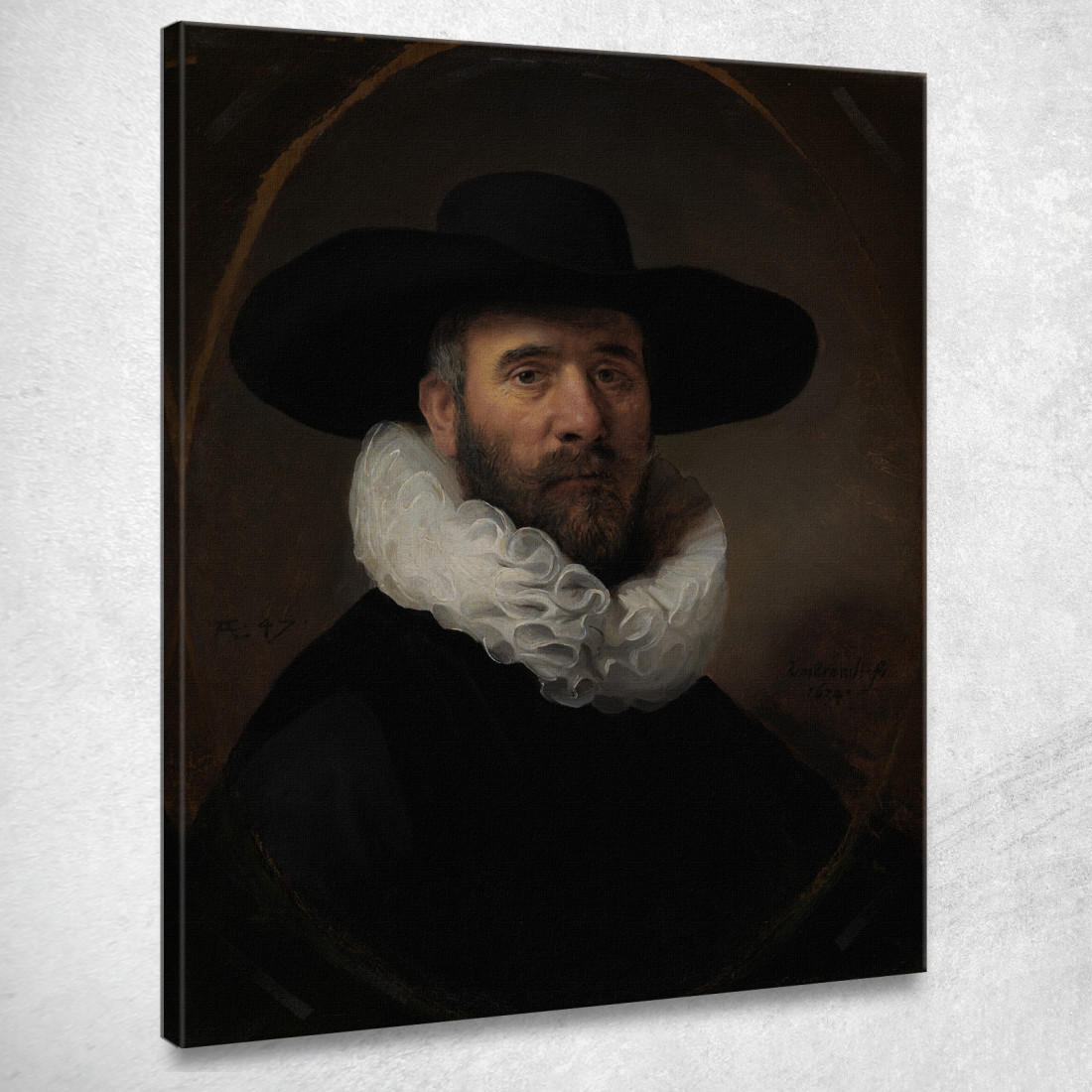 Ritratto Di Dirck Jansz. Pesser Rembrandt van Rijn rvr139 quadro stampato su tela Ritratto Di Dirck Jansz. Pesser Rembrandt van Rijn rvr139 quadro stampato su tela