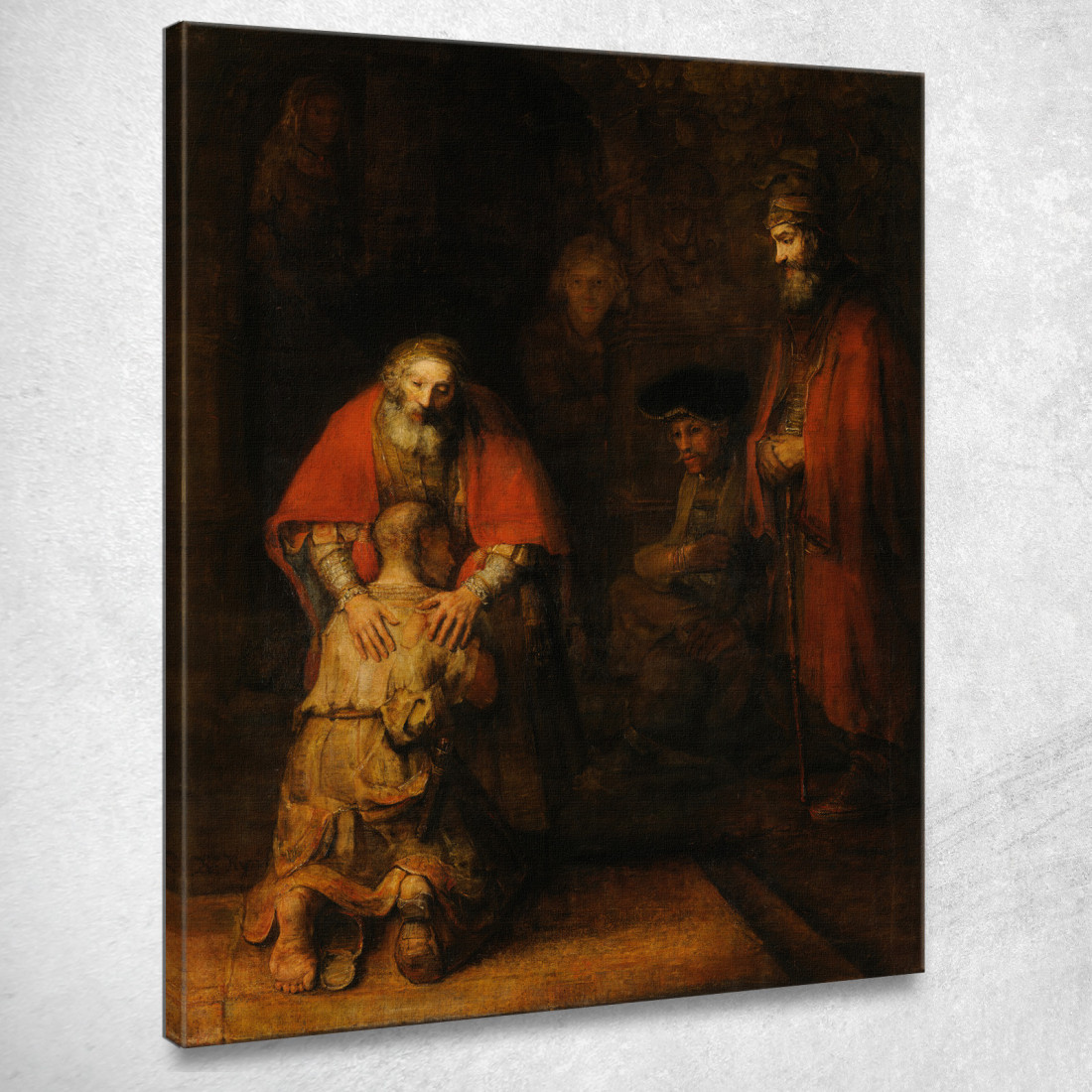 Ritorno Del Figliol Prodigo Rembrandt van Rijn rvr164 quadro stampato su tela Ritorno Del Figliol Prodigo Rembrandt van Rijn rvr164 quadro stampato su tela