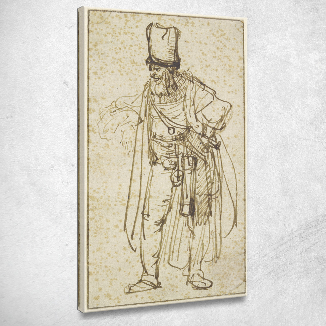 Attore Di Alto Livello Rembrandt van Rijn rvr170 quadro stampato su tela Attore Di Alto Livello Rembrandt van Rijn rvr170 quadro stampato su tela