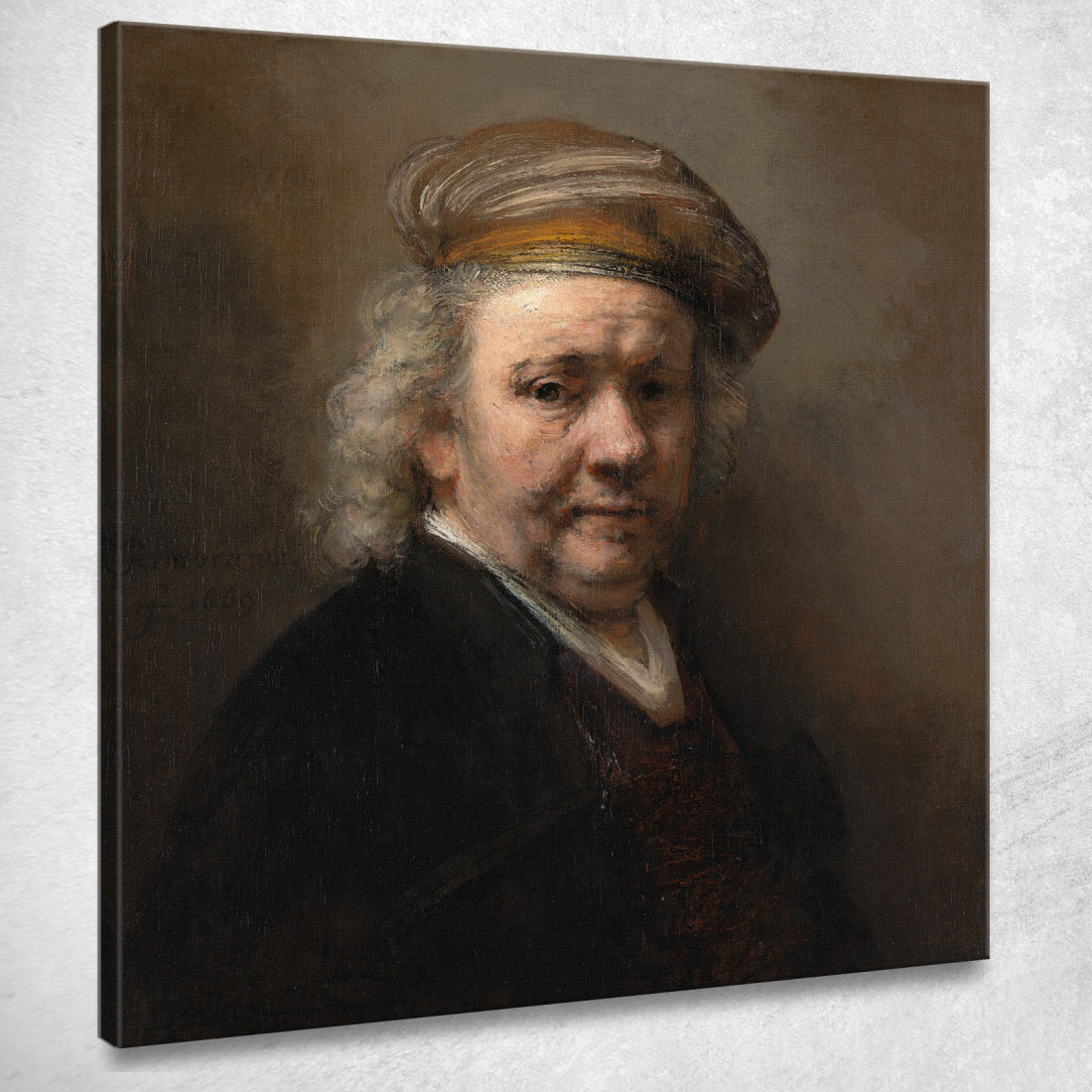 Autoritratto 3 Rembrandt van Rijn rvr174 quadro stampato su tela Autoritratto 3 Rembrandt van Rijn rvr174 quadro stampato su tela