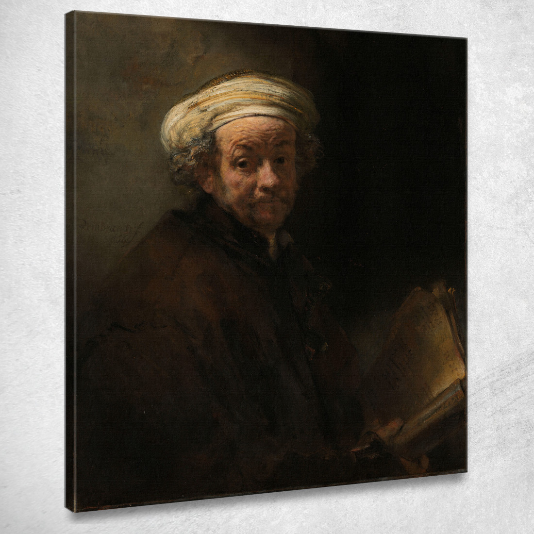 Autoritratto Come L'Apostolo Paolo Rembrandt van Rijn rvr178 quadro stampato su tela Autoritratto Come L'Apostolo Paolo Rembrandt van Rijn rvr178 quadro stampato su tela