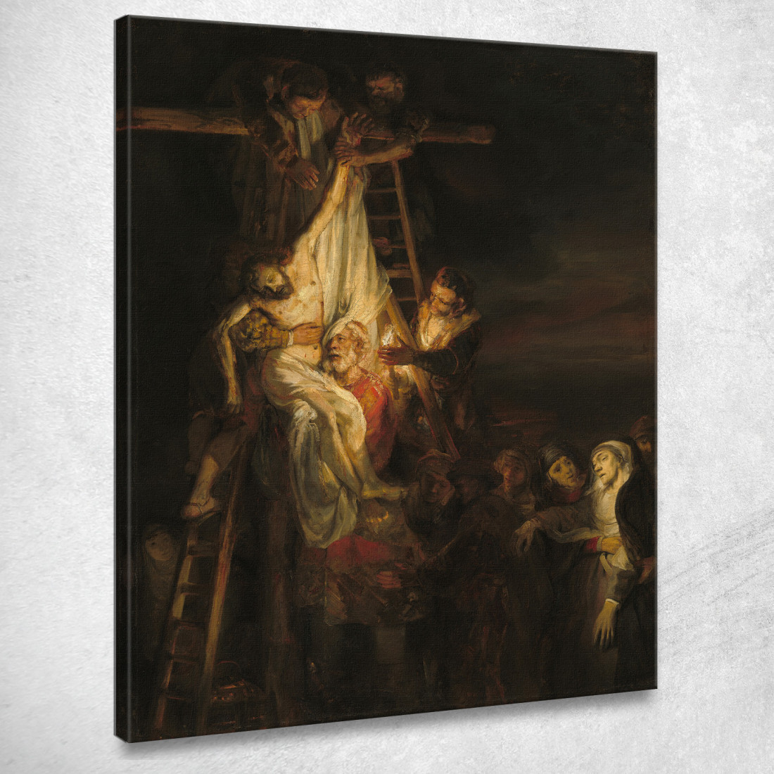 La Deposizione Dalla Croce Rembrandt van Rijn rvr218 quadro stampato su tela La Deposizione Dalla Croce Rembrandt van Rijn rvr218 quadro stampato su tela