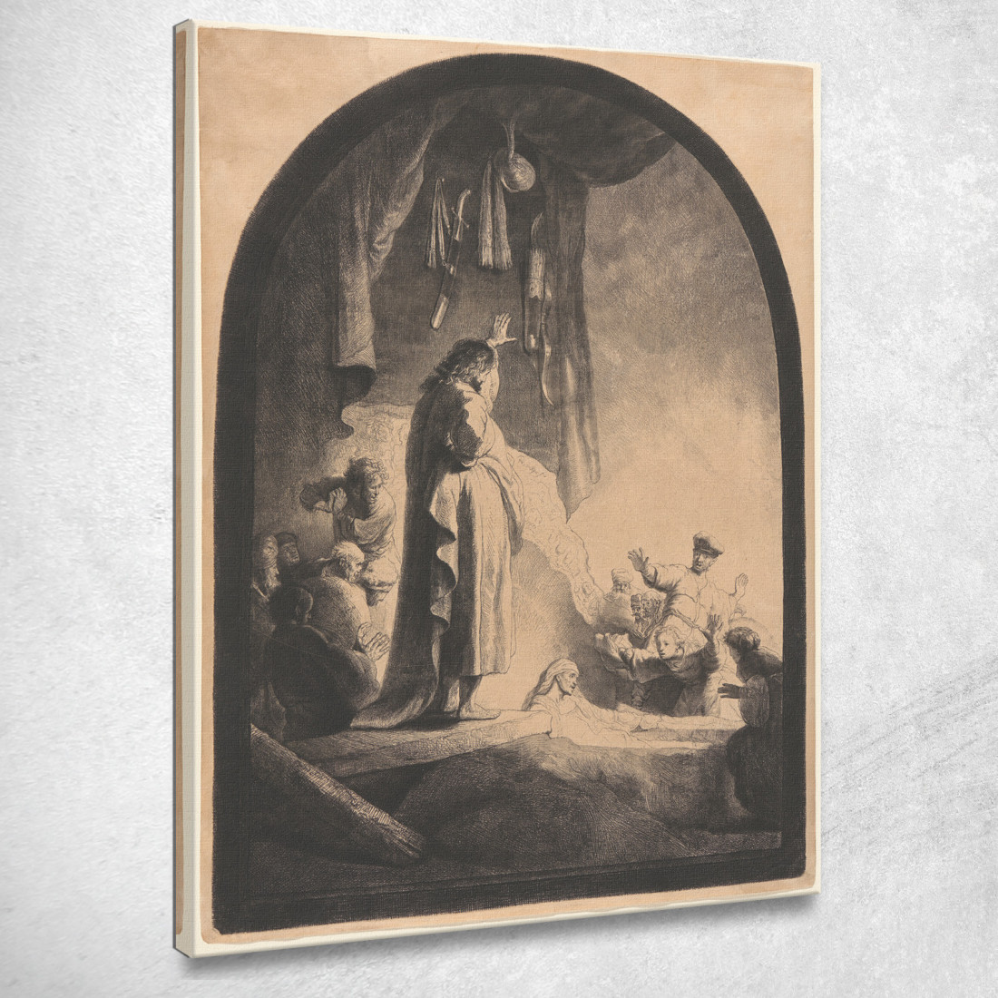 La Resurrezione Di Lazzaro 3 Rembrandt van Rijn rvr237 quadro stampato su tela La Resurrezione Di Lazzaro 3 Rembrandt van Rijn rvr237 quadro stampato su tela