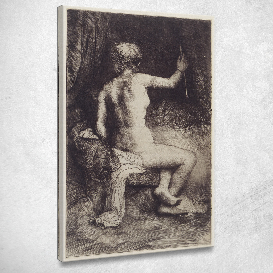 La Donna Con La Freccia Rembrandt van Rijn rvr271 quadro stampato su tela La Donna Con La Freccia Rembrandt van Rijn rvr271 quadro stampato su tela