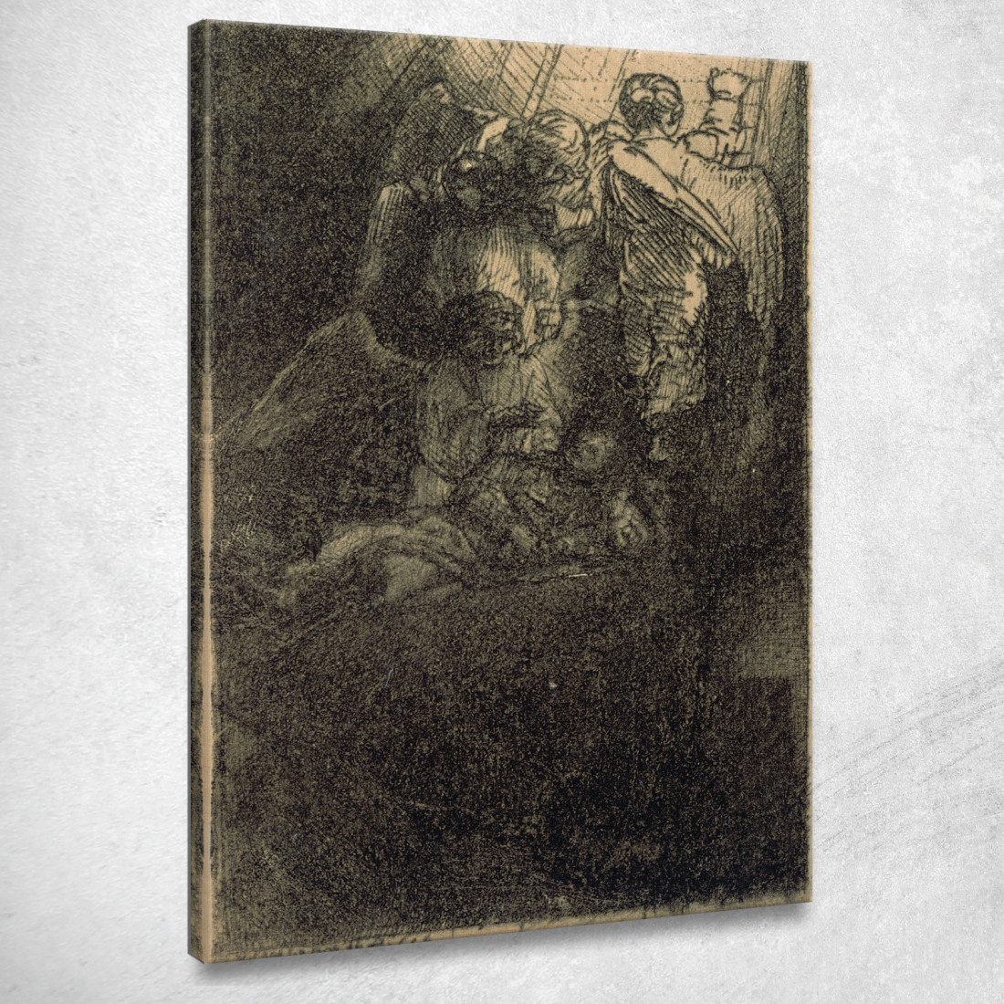 Illustrazione Della Scala Di Giacobbe Per La Piedra Gloriosa Rembrandt van Rijn rvr280 quadro stampato su tela Illustrazione Della Scala Di Giacobbe Per La Piedra Gloriosa Rembrandt van Rijn rvr280 quadro stampato su tela