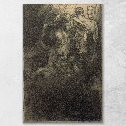 Illustrazione Della Scala Di Giacobbe Per La Piedra Gloriosa Rembrandt van Rijn rvr280 quadro stampato su tela