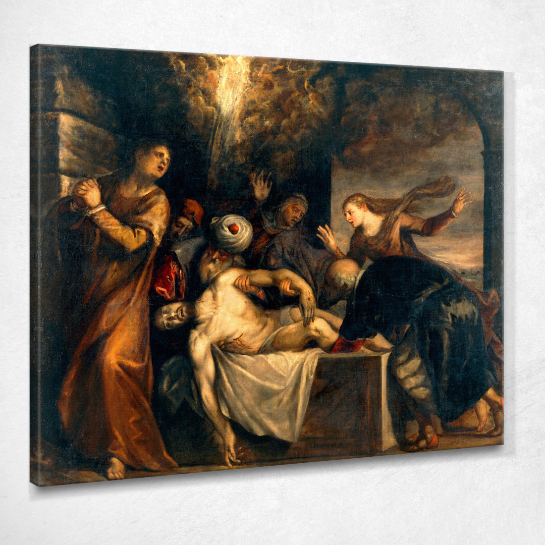 Deposizione Di Cristo Nel Sepolcro Titian Tiziano Vecellio ttn20 quadro stampato su tela