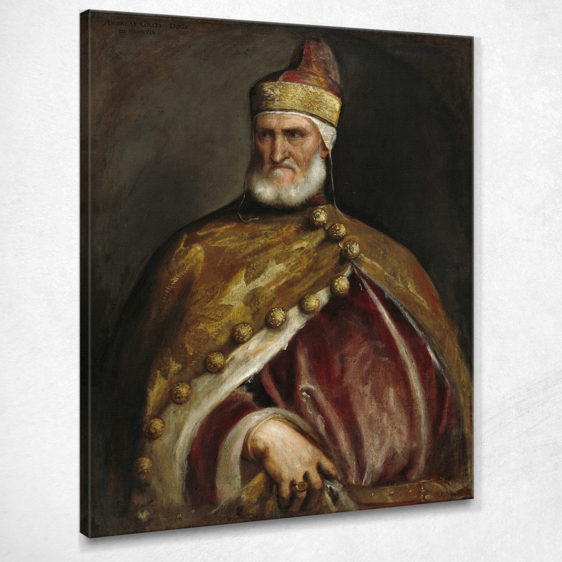 Doge Andrea Gritti Titian Tiziano Vecellio ttn22 quadro stampato su tela Doge Andrea Gritti Titian Tiziano Vecellio ttn22 quadro stampato su tela