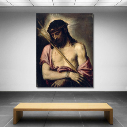 Ecce Homo Titian Tiziano Vecellio ttn25 quadro stampato su tela