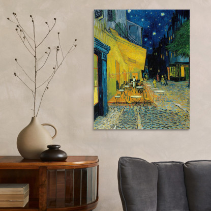 Terrazza Del Caffè Di Notte Vincent van Gogh vvg2 quadro stampato su tela