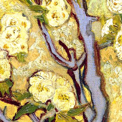 Piccolo Pero In Fiore Vincent van Gogh vvg8 quadro stampato su tela