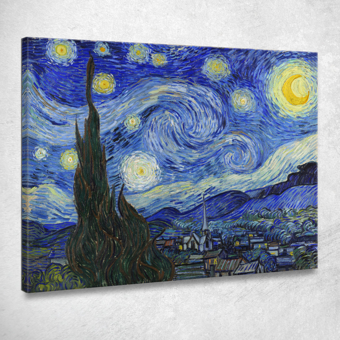 La Notte Stellata Vincent van Gogh vvg14 quadro stampato su tela La Notte Stellata Vincent van Gogh vvg14 quadro stampato su tela